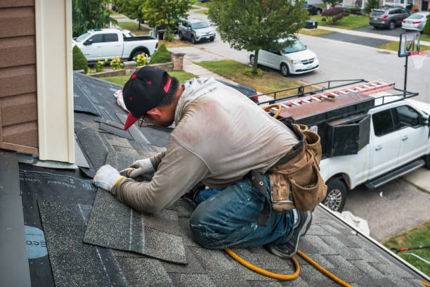 Professional Roofing technician working in Preble, NY
